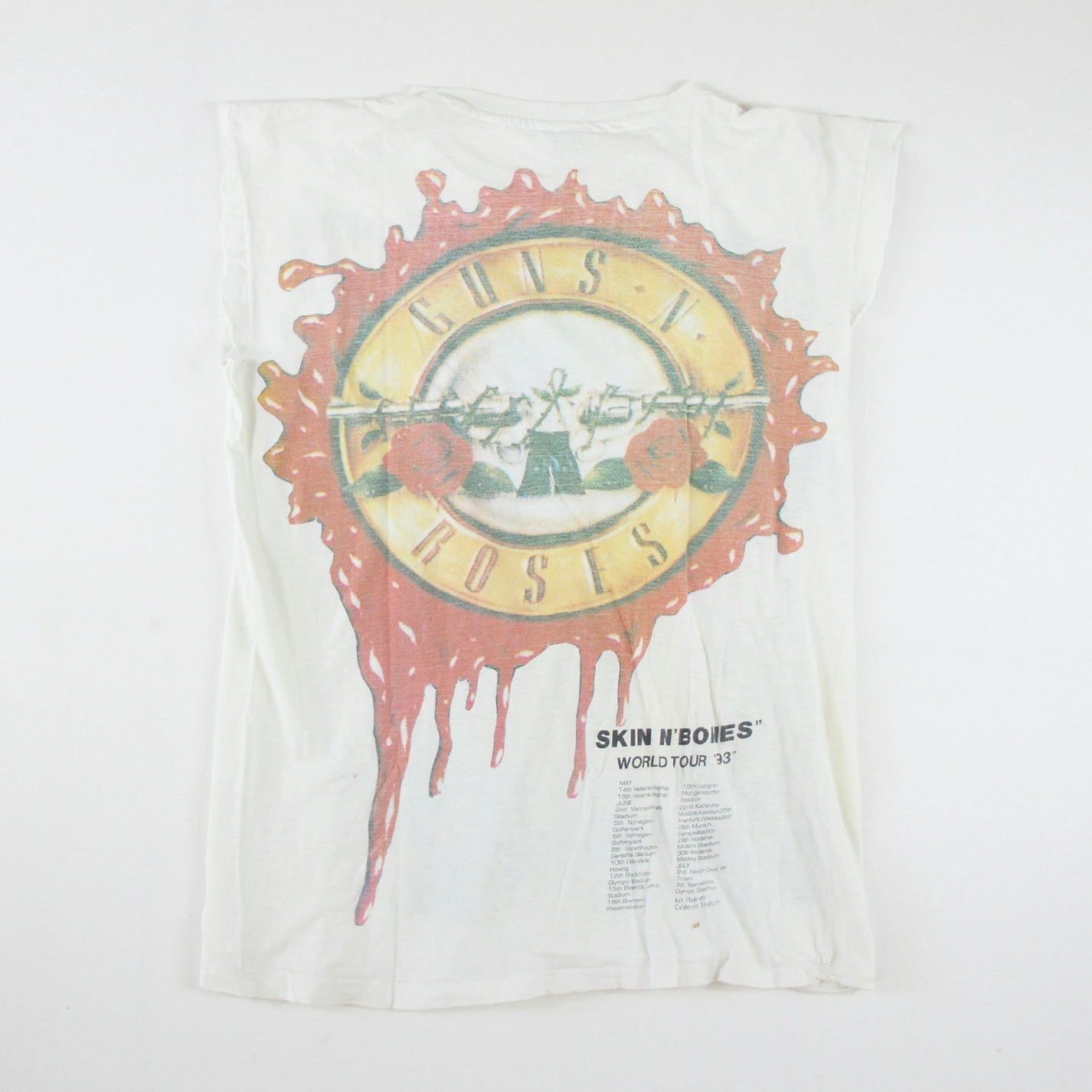 Guns n' Roses - Skin n' Bones World Tour 1993 Vintage Band Tanktop
