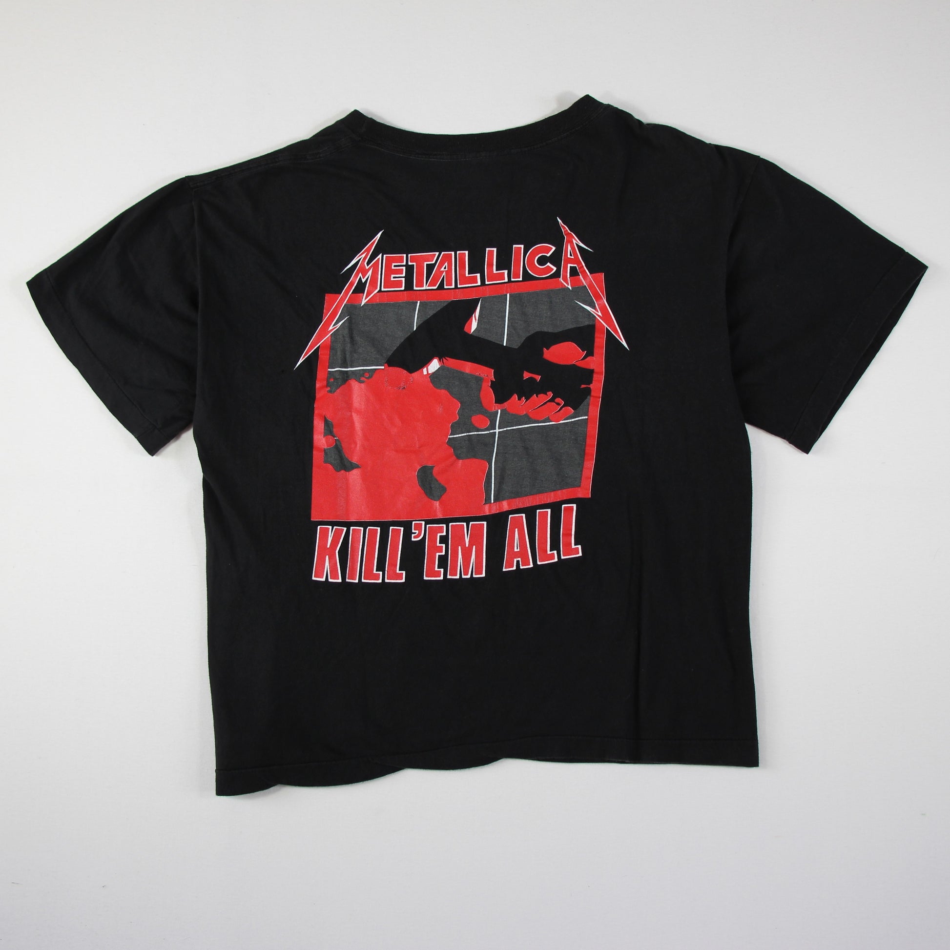 Metallica - Ride The Lightning Kill 'Em All 1989 Vintage Band Shirt 