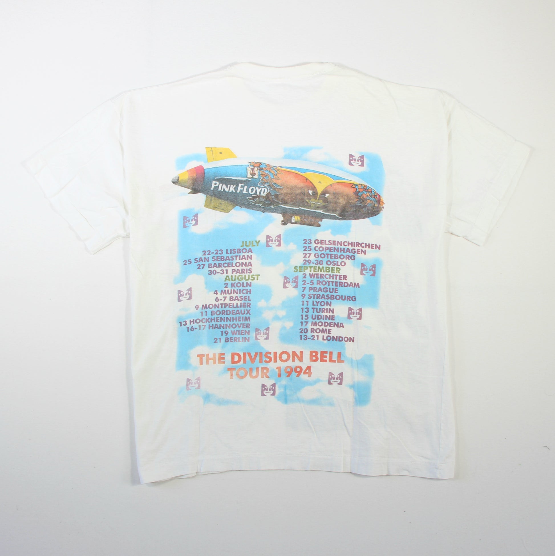 Pink Floyd - Division Bell Bootleg 1990s Vintage Band Shirt - L