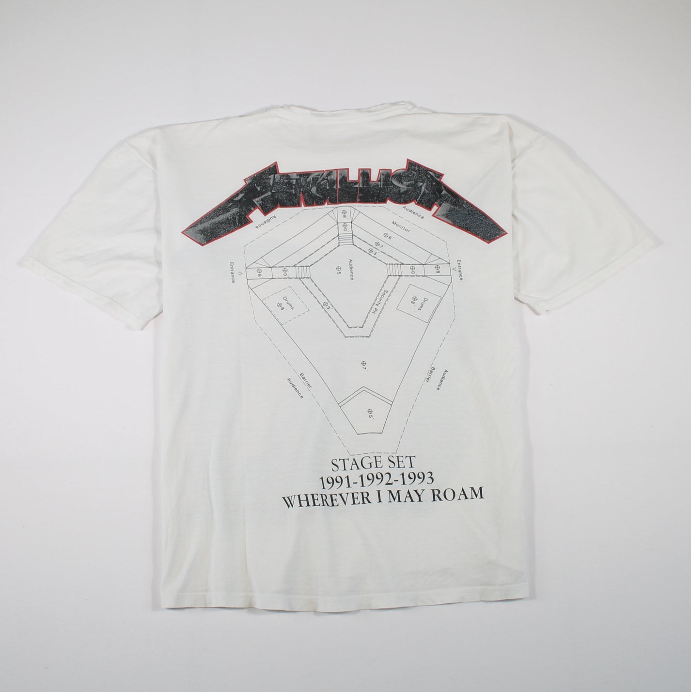 metallica wherever i may roam 1991 shirt l