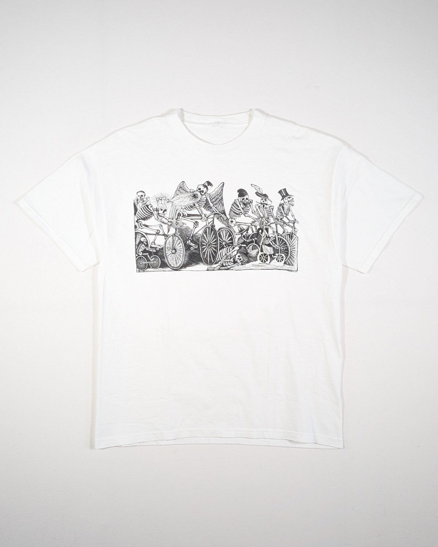 1990S - JOSE GUADALUPE POSADA CALAVERAS EN BICICLETA T-SHIRT