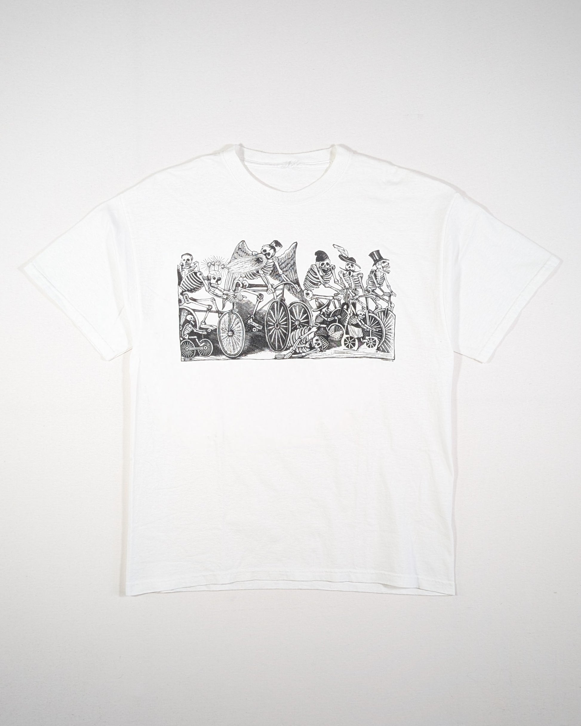 1990S - JOSE GUADALUPE POSADA CALAVERAS EN BICICLETA T-SHIRT