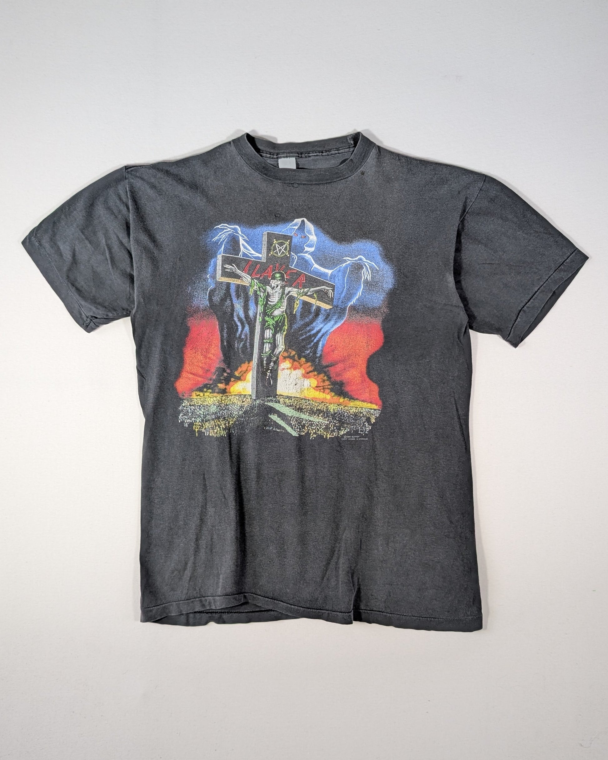 1990 - SLAYER EUROPEAN CAMPAIGN T-SHIRT - L