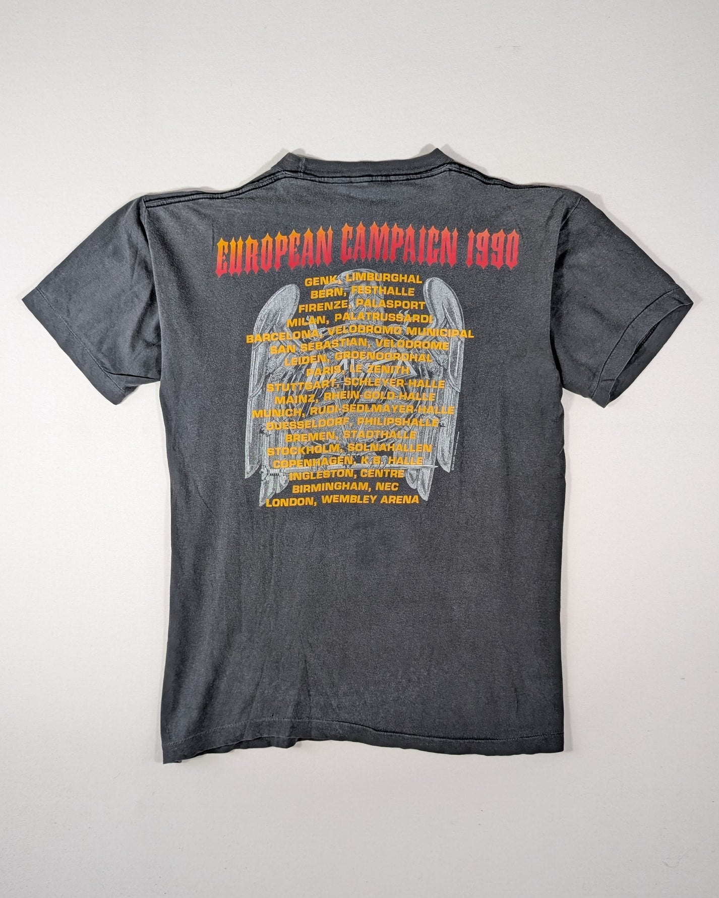 1990 - SLAYER EUROPEAN CAMPAIGN T-SHIRT - L