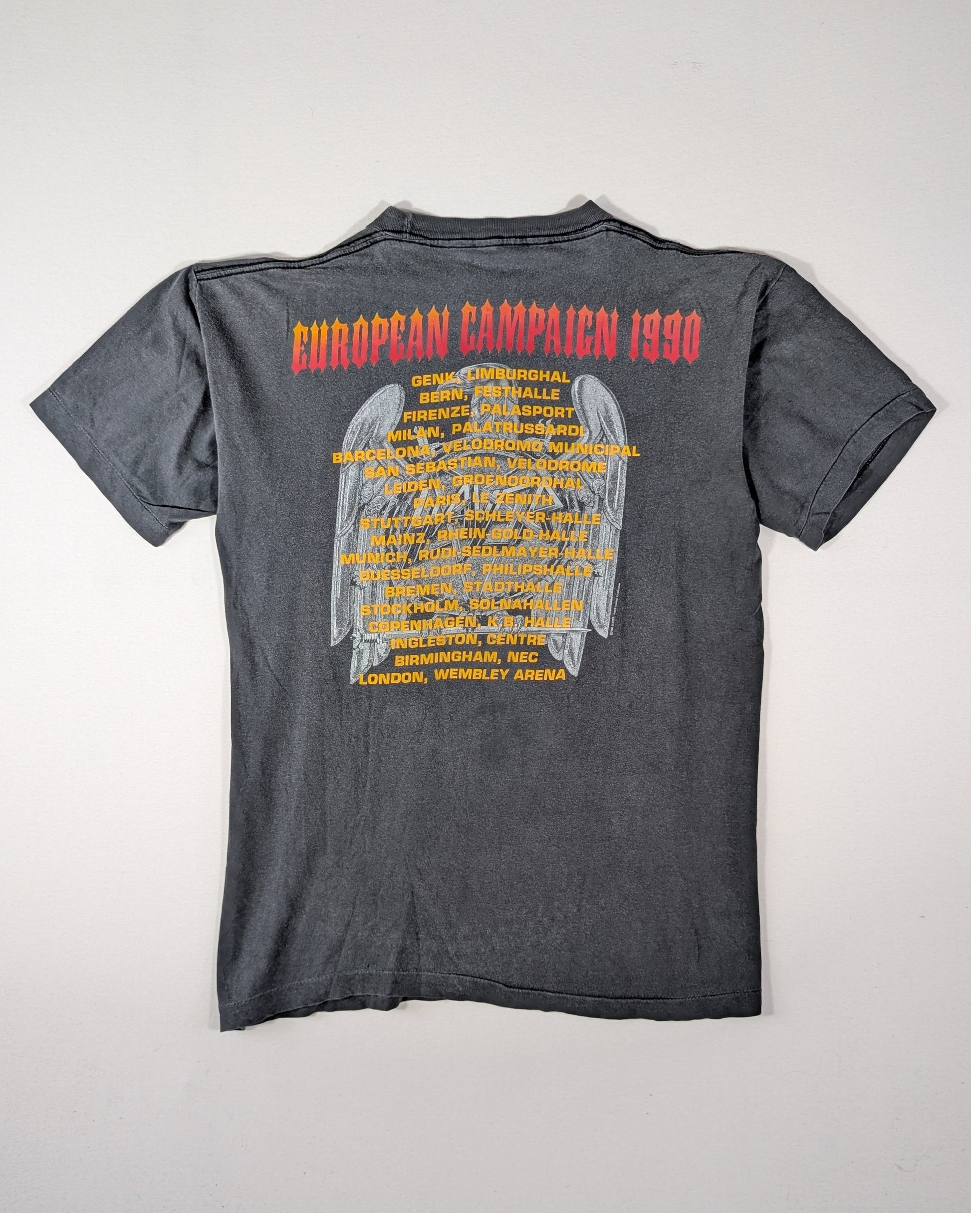 1990 - SLAYER EUROPEAN CAMPAIGN T-SHIRT - L