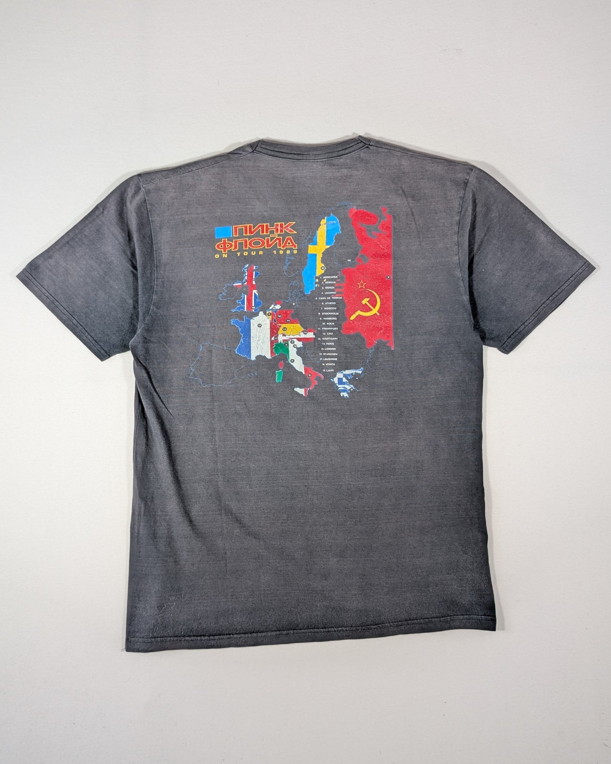 PINK FLOYD - DELICATE SOUNDS OF THUNDER RUSSIAN 1989 - VINTAGE BAND SHIRT - L