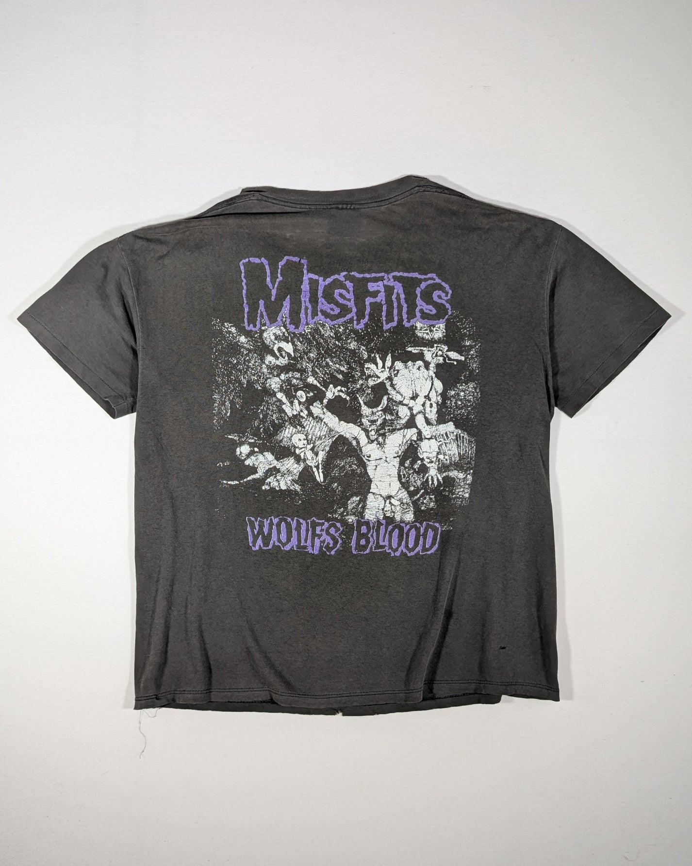 1990 - MISFITS WOLFS BLOOD T-SHIRT - L