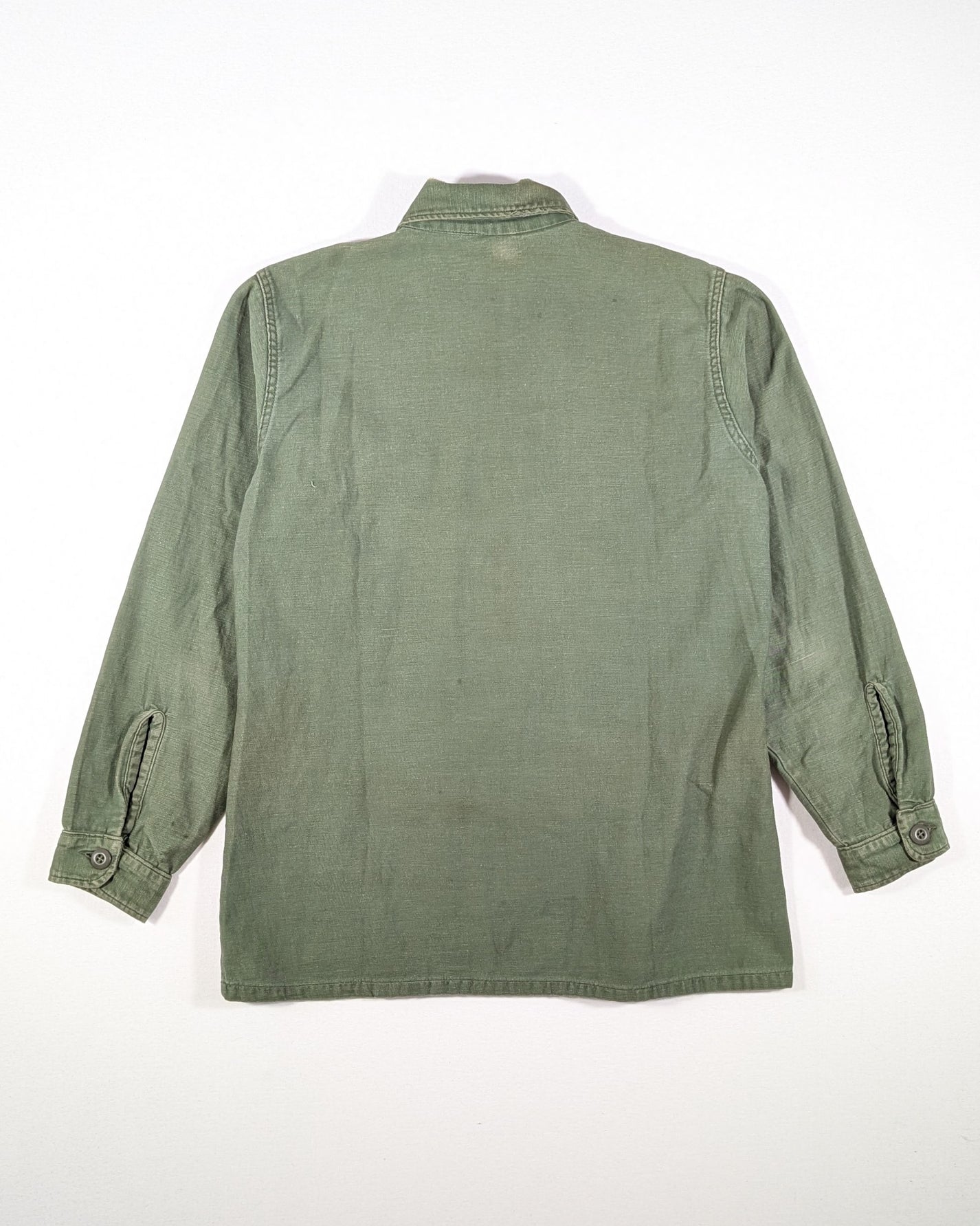 1970 - US ARMY OG 107 SHIRT - M