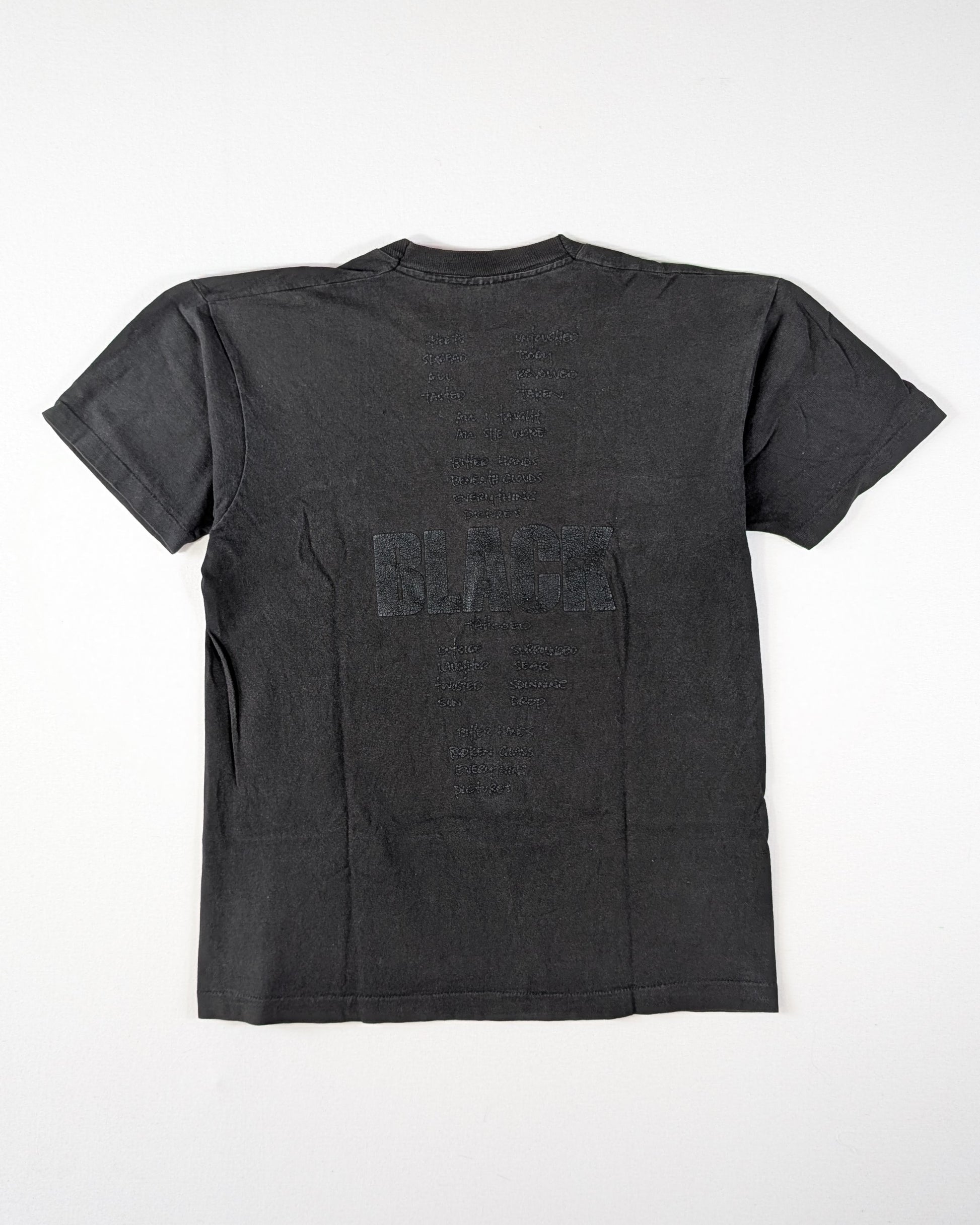 1991 - PEARL JAM BLACK LYRICS T-SHIRT
