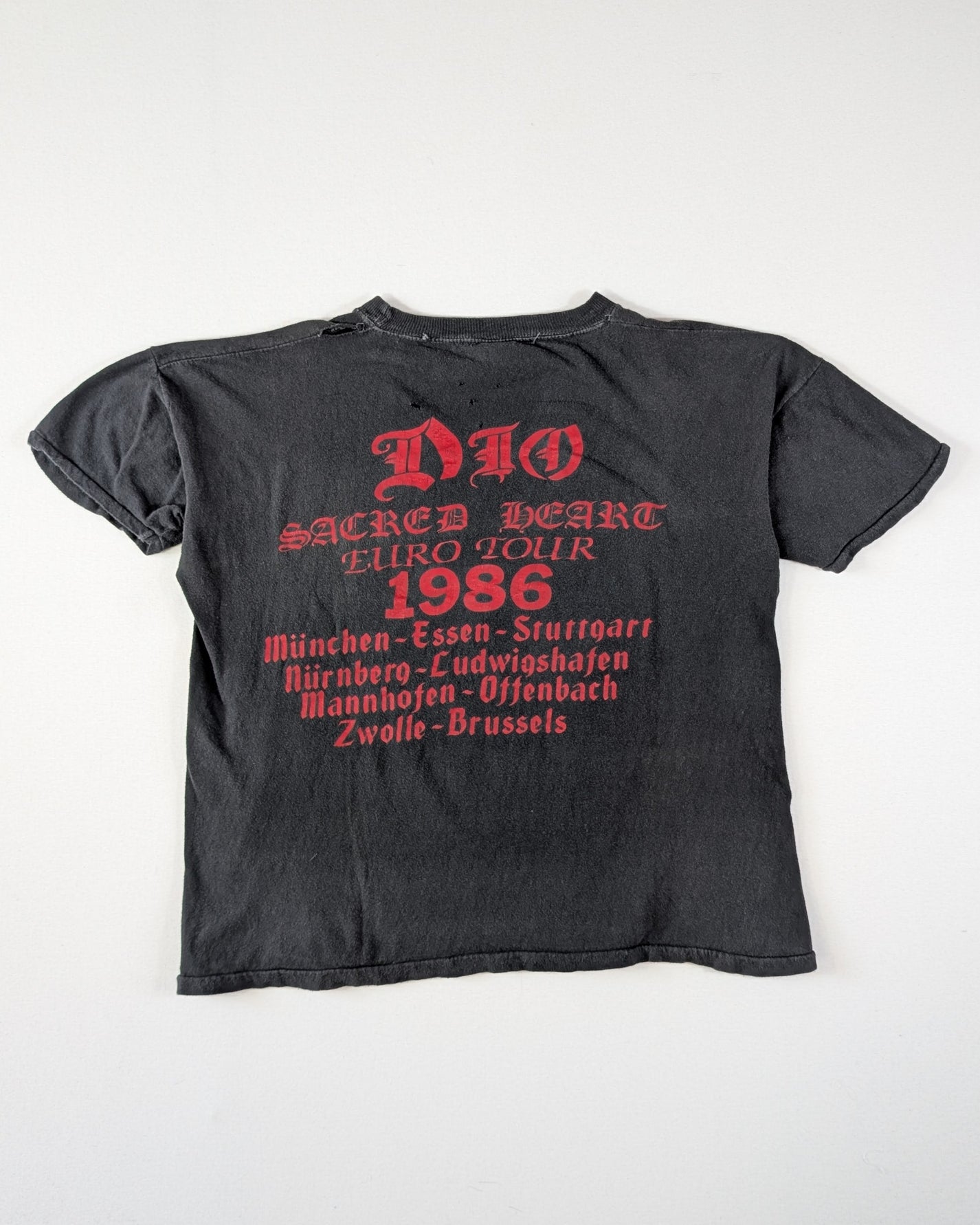 1986 - DIO SACRED HEART EURO TOUR T-SHIRT