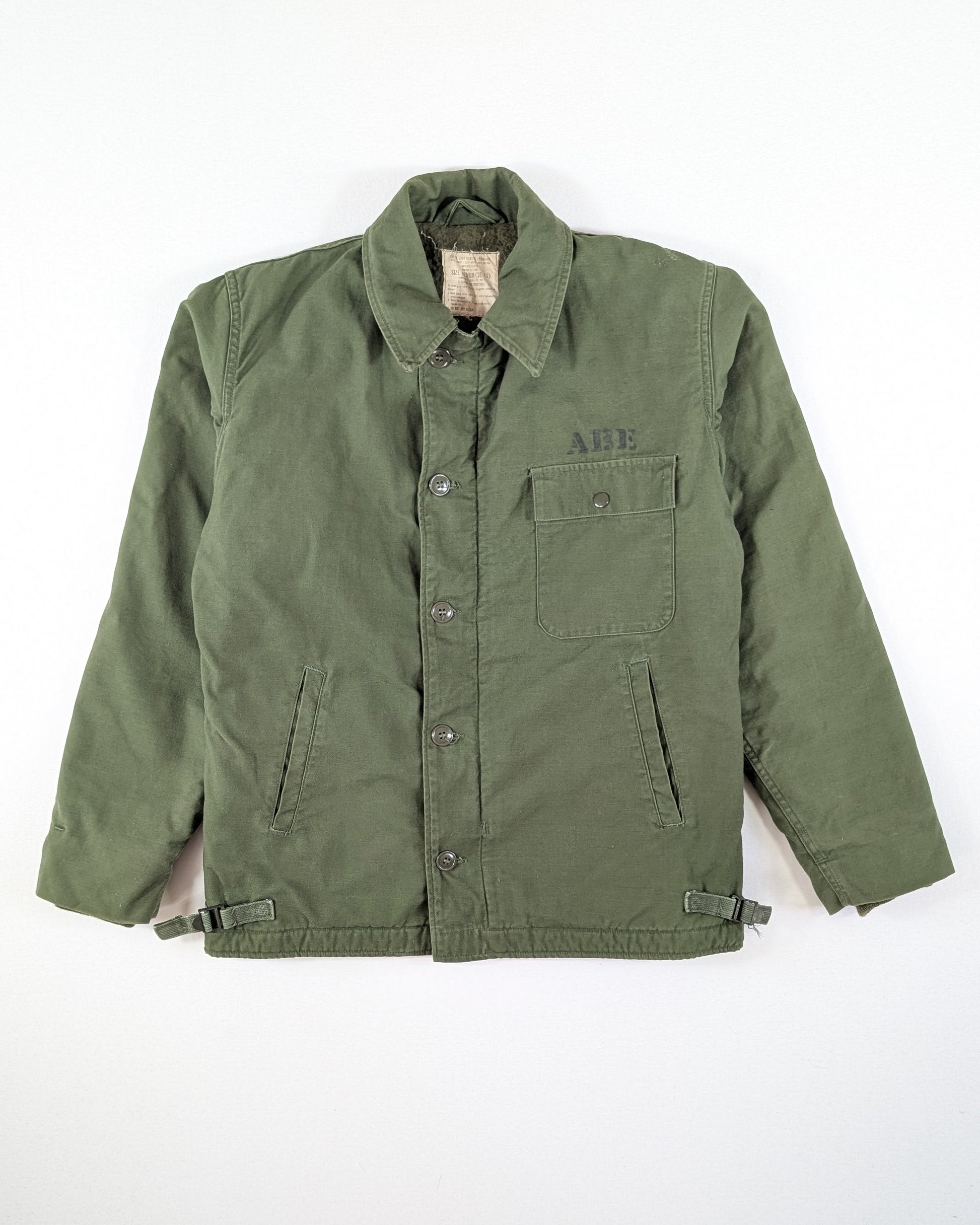 1975 - US NAVY A-2 DECK JACKET - L
