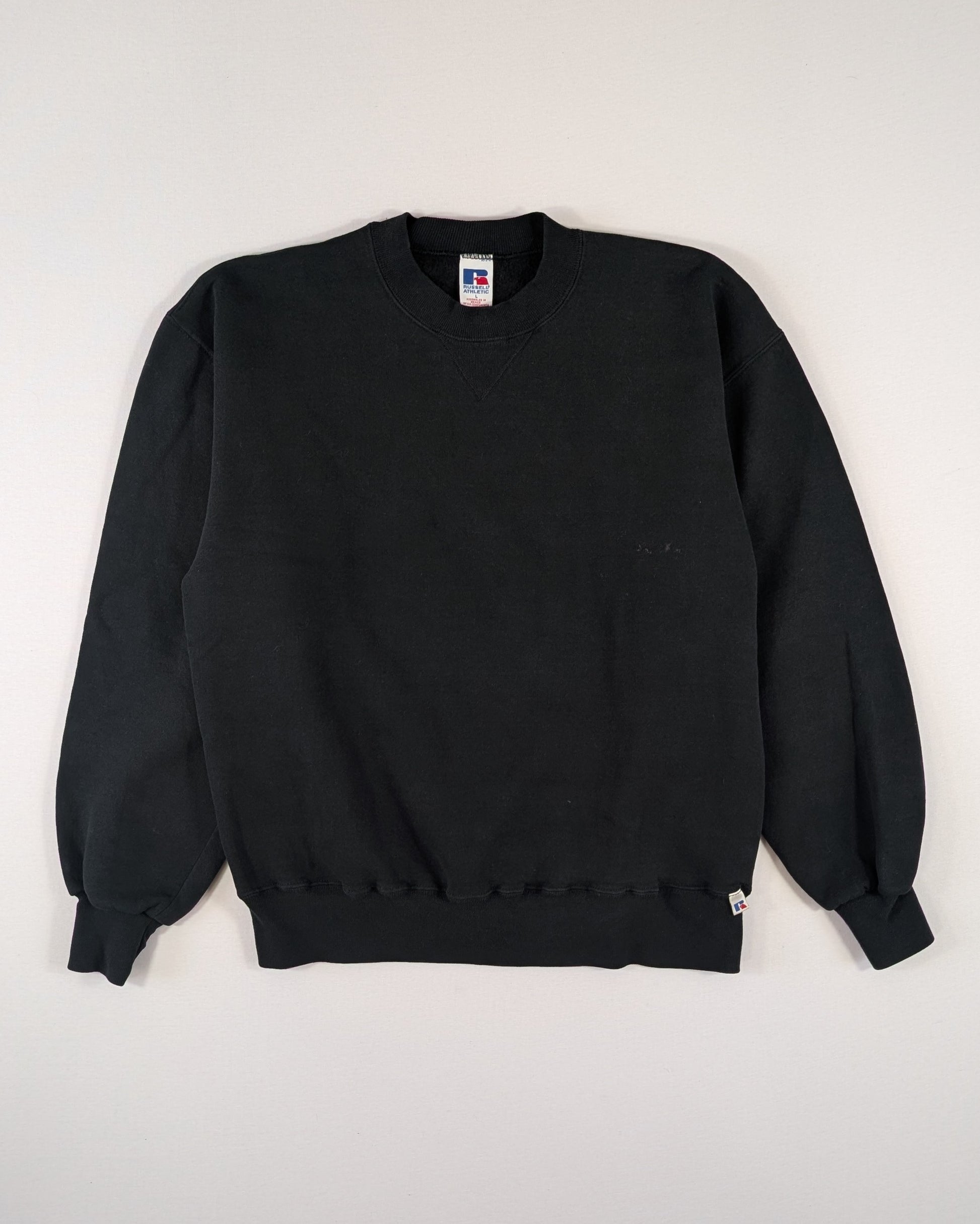 1990S - RUSSEL ATHLETIC BLACK SWEATER - L
