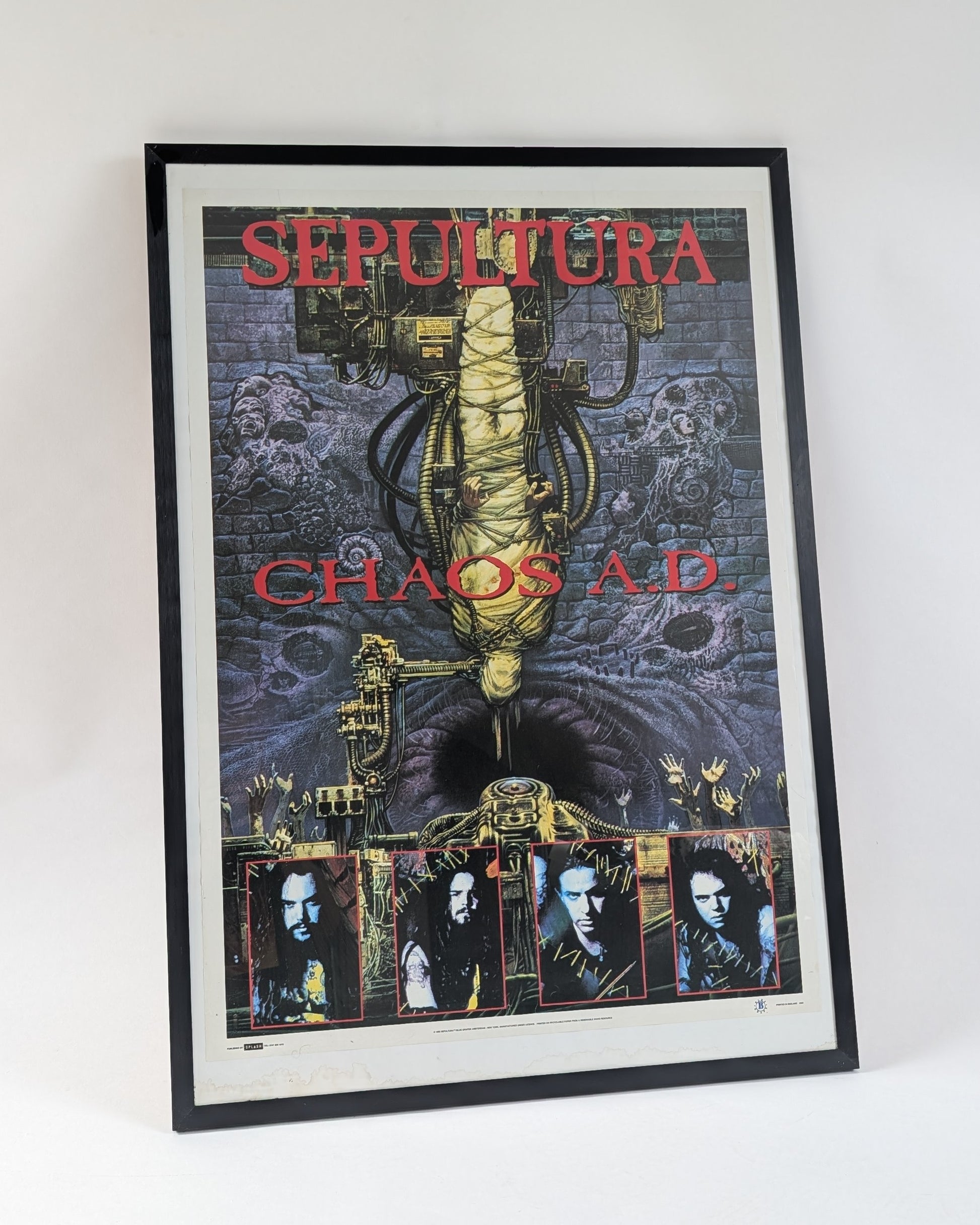 1996 - SEPULTURA CHAOS A.D. POSTER