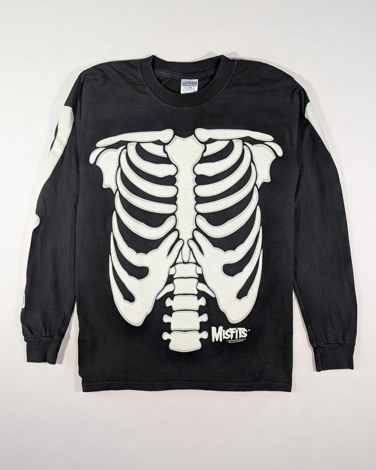 1997 - MISFITS GLOW IN THE DARK SKELETON LONGSLEEVE